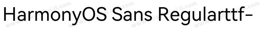 HarmonyOS Sans Regularttf字体转换
